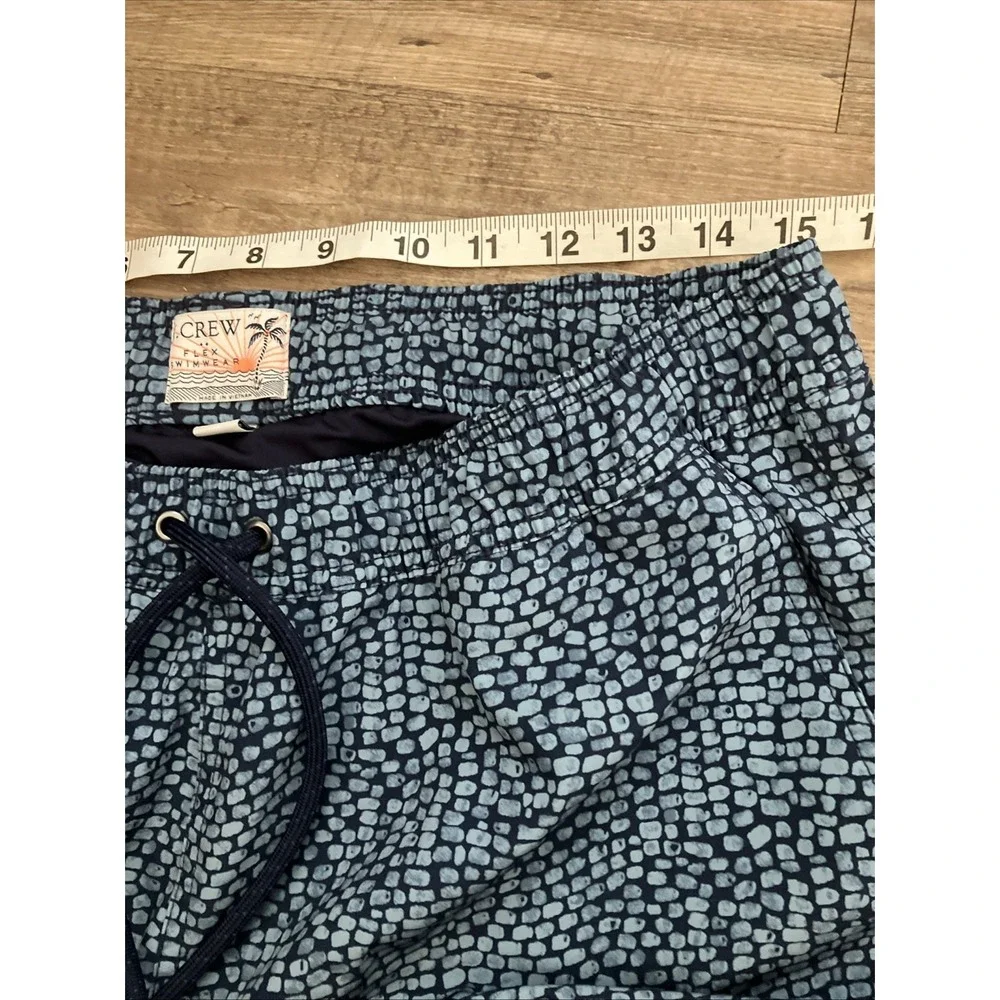 J Crew Men's Flex Lined Swim Trunks Shorts Sz Large Elastic‎ Waist